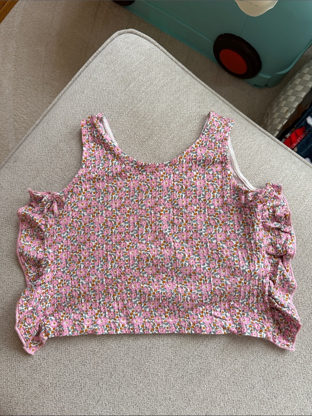 Kids Floral Pink Ruffle Set - Picture 2 of 4